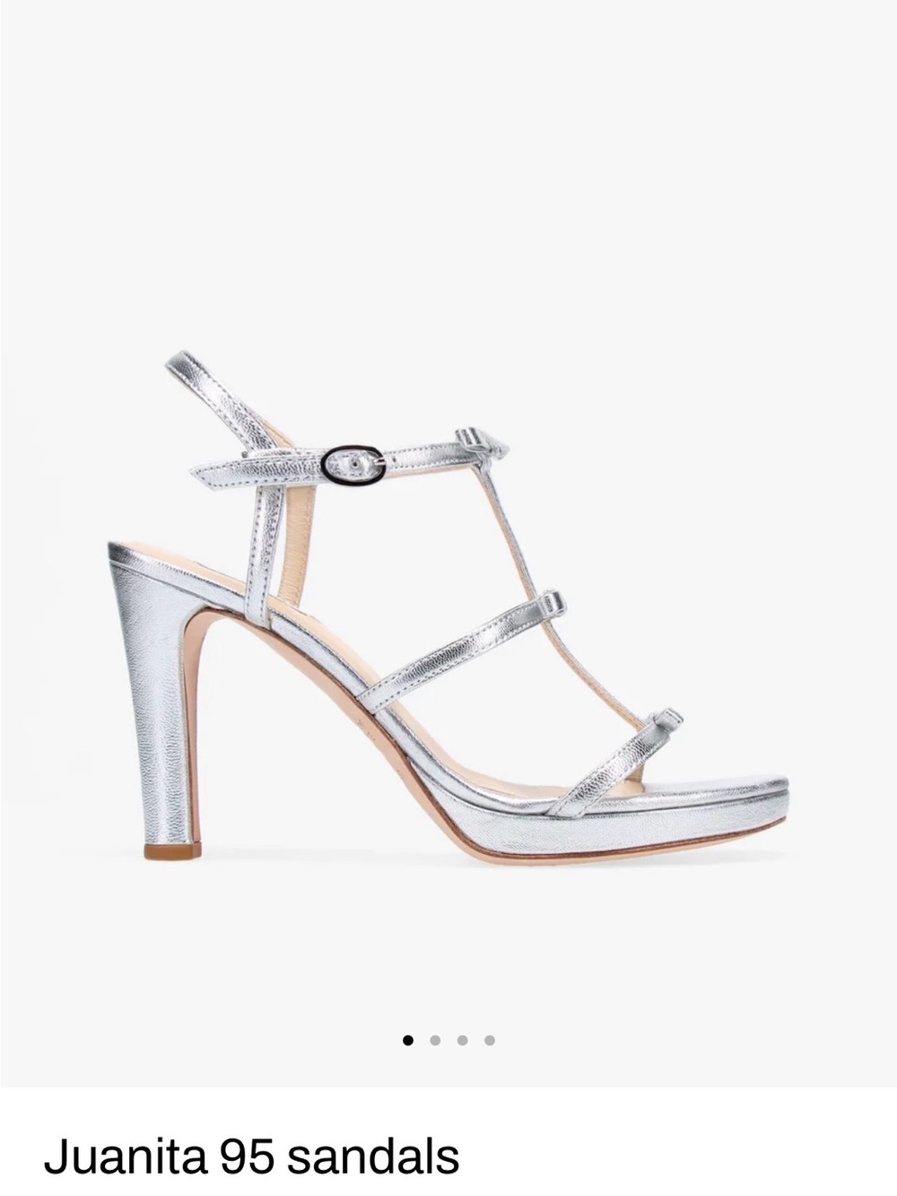 Repetto Juanita Silver Strappy High Heel Sandals